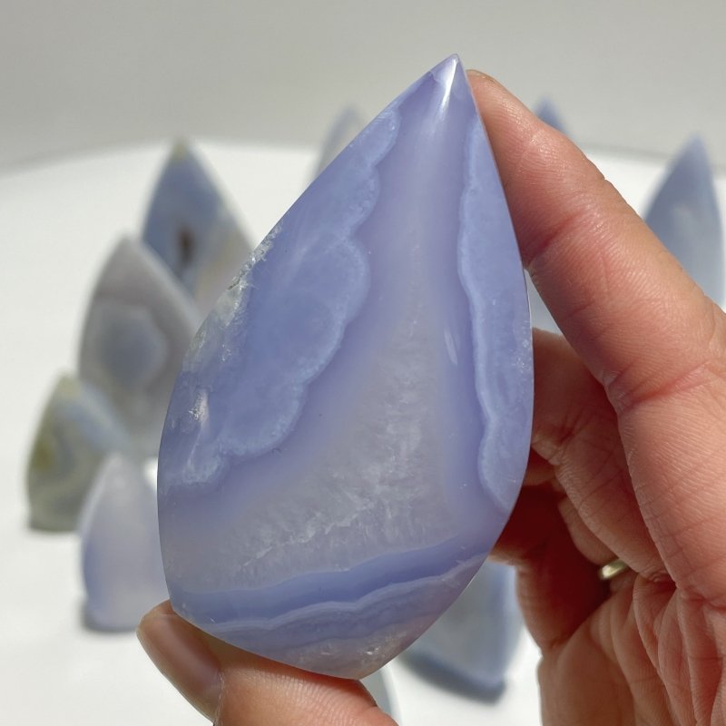 20 Pieces Beautiful Blue Chalcedony Arrow Head Shape - Wholesale Crystals