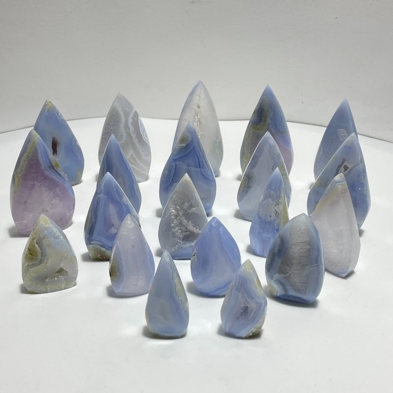 20 Pieces Beautiful Blue Chalcedony Arrow Head Shape - Wholesale Crystals