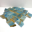 20 Pieces Blue Onyx Slab - Wholesale Crystals