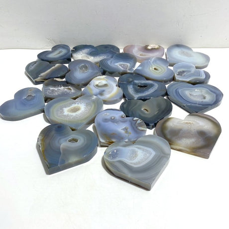 20 Pieces Geode Druzy Agate Heart -Wholesale Crystals