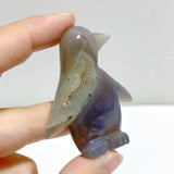 20 Pieces Geode Druzy Agate Penguin Carving -Wholesale Crystals