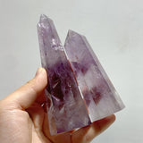 20 Pieces God's Fingerprint Amethyst Light Purple Tower Point - Wholesale Crystals