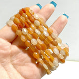 20 Types Cut Faceted Oval Shape Bracelet Caribbean Calcite Moss Agate Rhodonite Wholesale - Wholesale Crystals