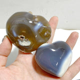 21 Pieces Black Orca Agate Heart 5 -Wholesale Crystals