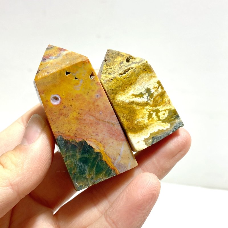 22 Pieces 8th Vein Ocean Jasper Tower