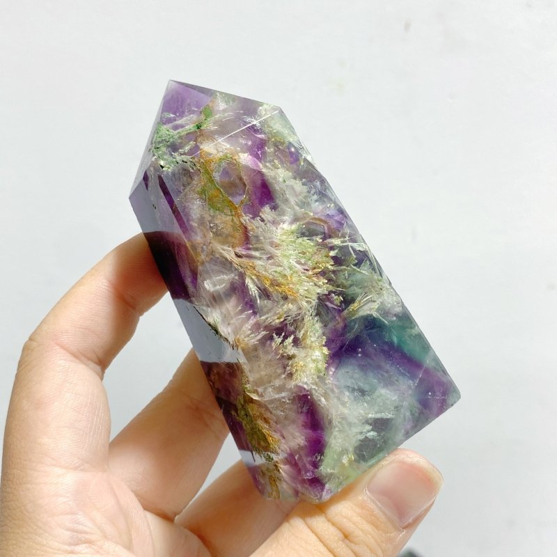 22 Pieces Feather Fluorite Four - sided Point - Wholesale Crystals