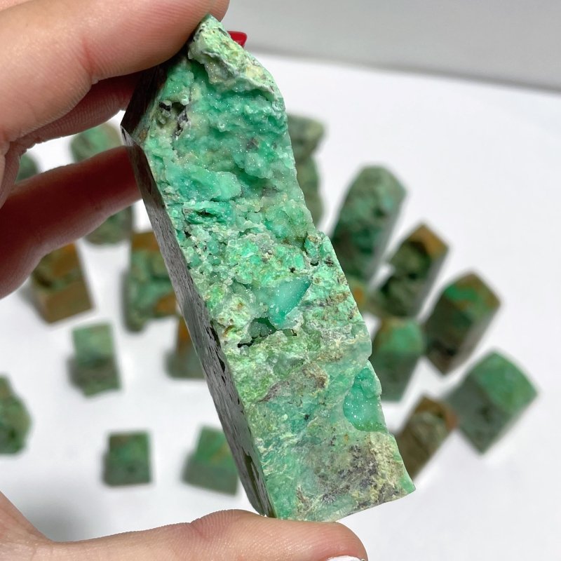 22 Pieces Indonesia Turquoise Druzy Geode Tower Points - Wholesale Crystals