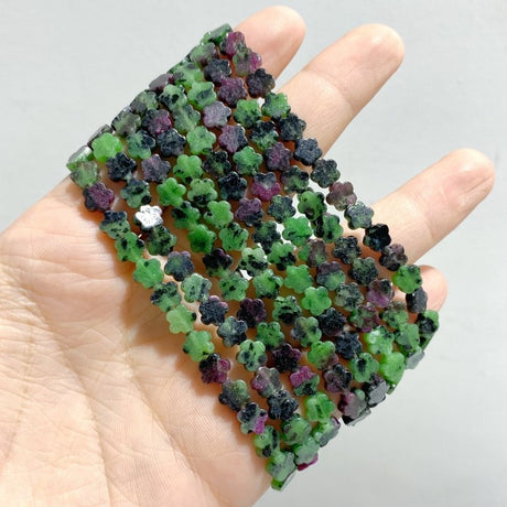 22 Types Flower Shape Bracelets Wholesale Green Aventurine Amazonite Moss Agate -Wholesale Crystals
