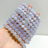 23 Pieces Blue Chalcedony Bracelets -Wholesale Crystals