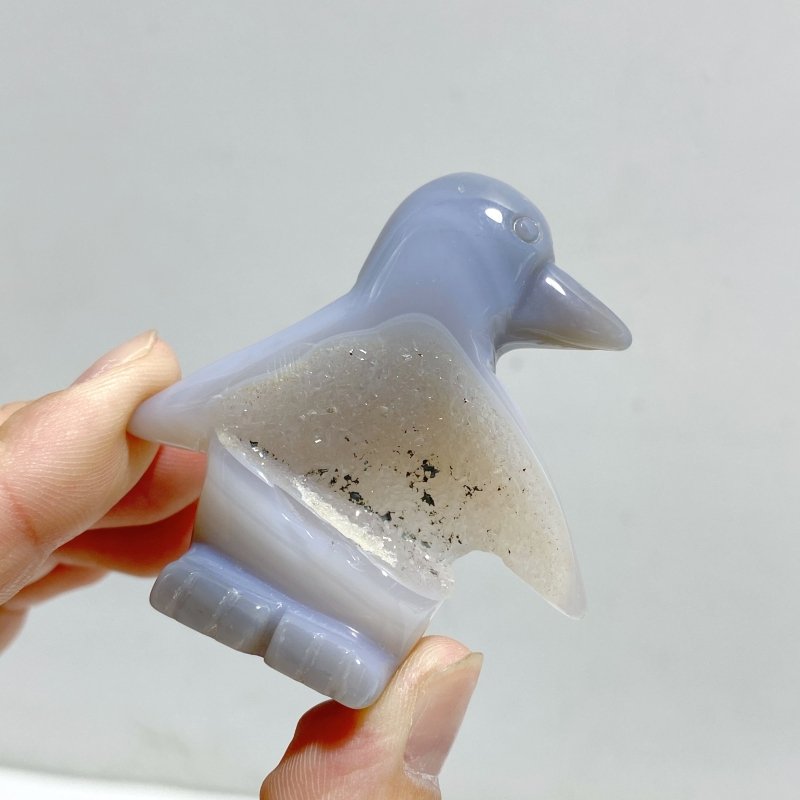 23 Pieces Geode Druzy Agate Penguin Carving -Wholesale Crystals