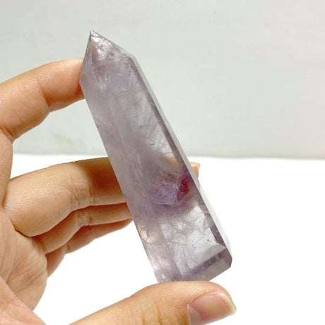 24 Pieces God's Fingerprint Amethyst Light Purple Tower Point - Wholesale Crystals