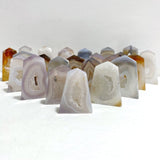25 Pieces Beautiful Geode Druzy Agate Four - sided Tower Point - Wholesale Crystals
