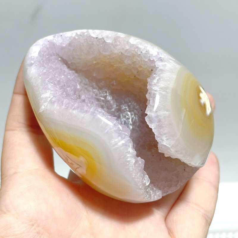 25 Pieces Beautiful Geode Druzy Carnelian - Wholesale Crystals