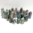 25 Pieces Ocean Jasper Four - Sided Points - Wholesale Crystals