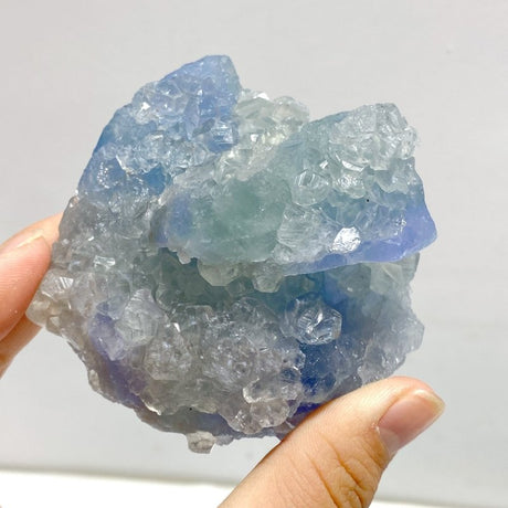 25 Pieces Raw Blue Fluorite Mixed Calcite Specimen - Wholesale Crystals