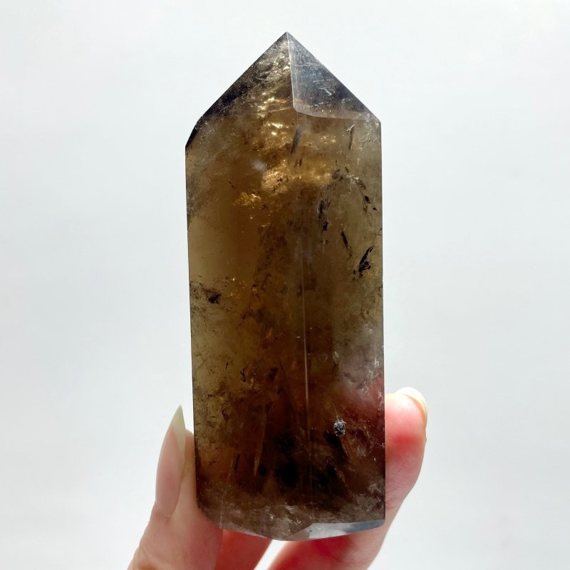 26 Pieces Fat Smoky Quartz Points 2.3 - 4.2in - Wholesale Crystals