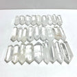 27 Pieces Clear Quartz Double Points - Wholesale Crystals