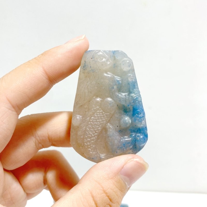 27 Pieces Natural Trolleite Stone Mermaid Carving Closeout - Wholesale Crystals