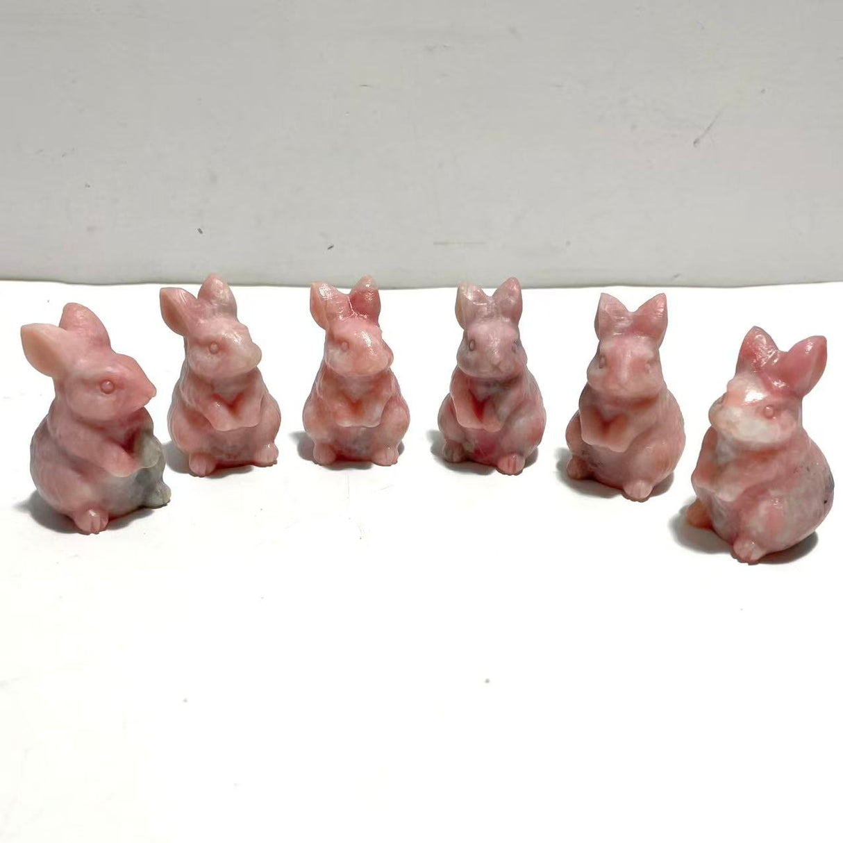 Pink Opal Rabbit Carving Wholesale