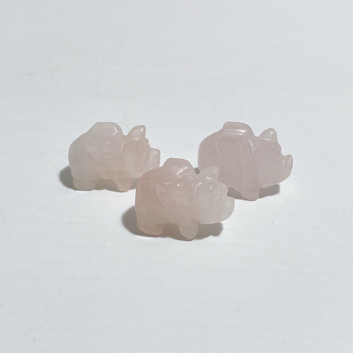 Mini Flying Pig Carving Animal Clear Quartz&Moss Agate Wholesale