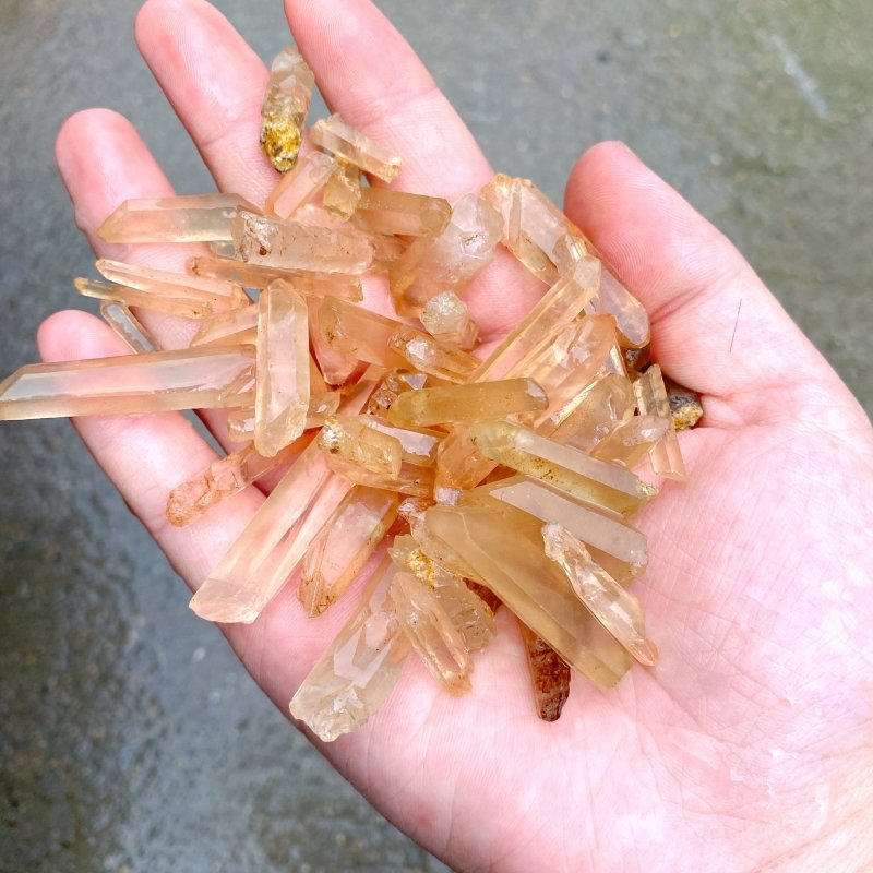 28KG Tangerine Quartz Mini Super Clear Quartz Point (Sea Freight Only) -Wholesale Crystals