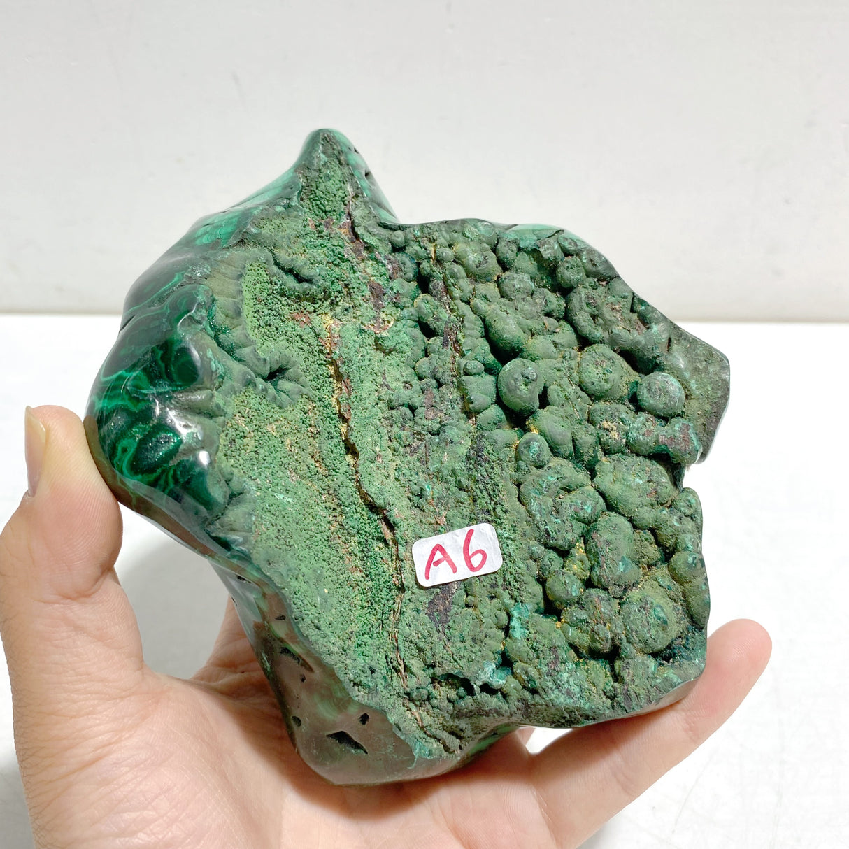 High Quality Beautiful Polished Malachite With Stand