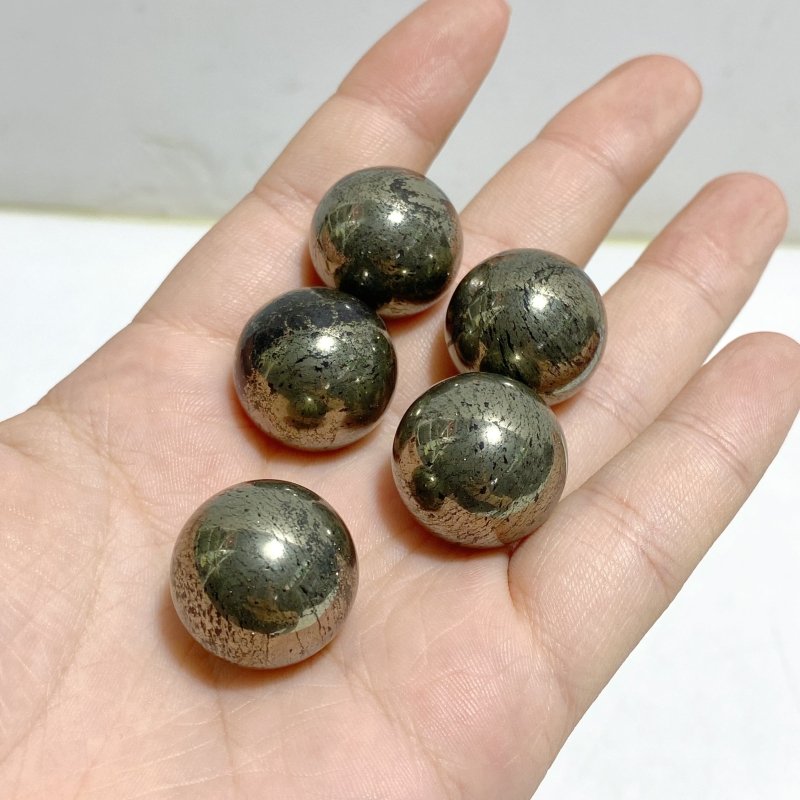 2cm Pyrite Spheres Wholesale -Wholesale Crystals