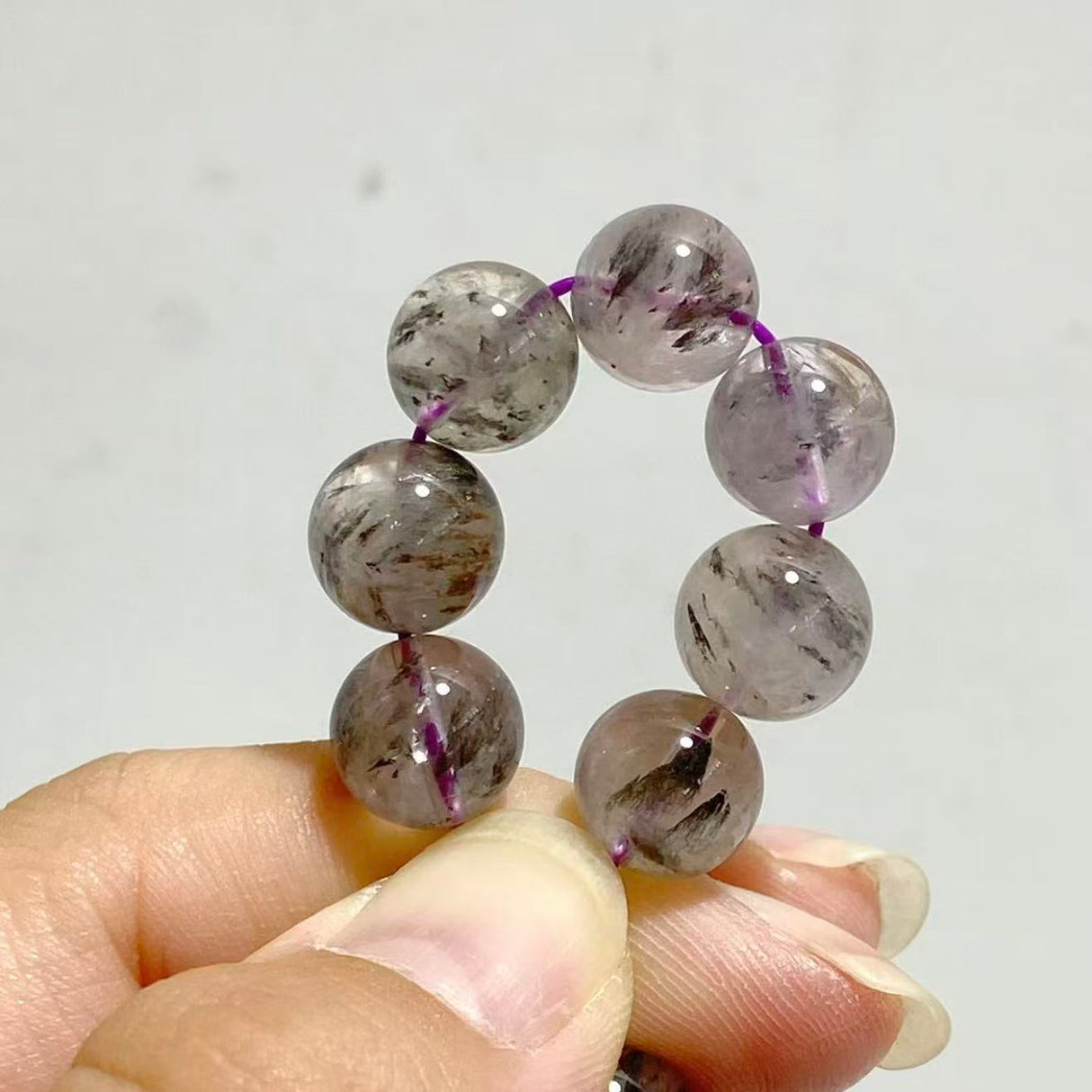 7 Pieces 10mm Auralite 23 Bracelets