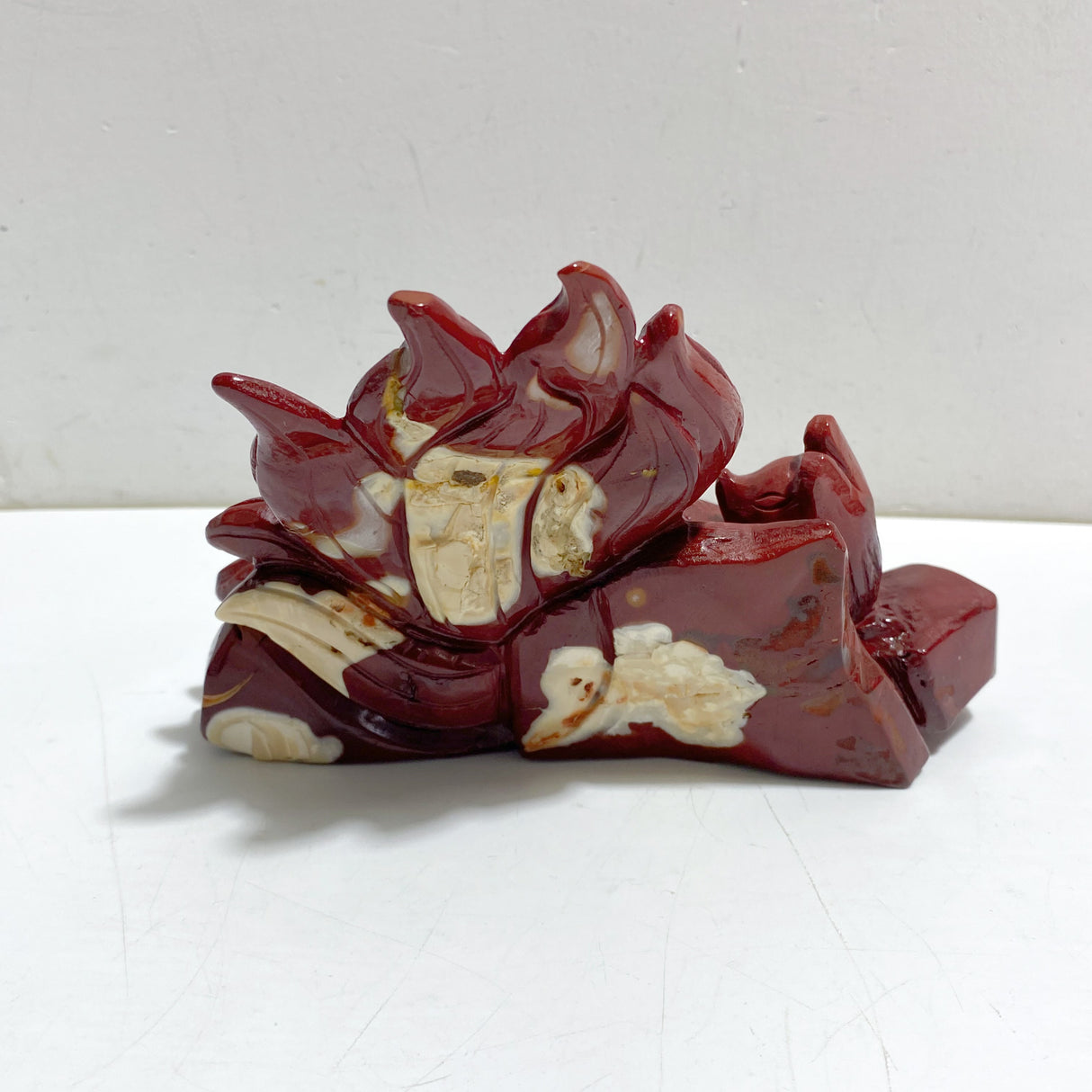 Unique Mookaite Nine-tailed Fox Carving #9