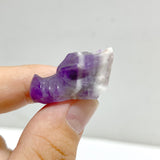 3CM Chevron Amethyst Dragon Head Carving Wholesale