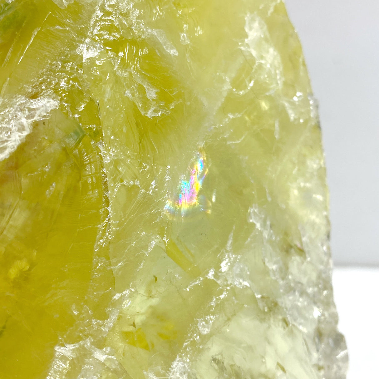 Unique Citrine Raw Stone Specimen With Beautiful Rainbow #6