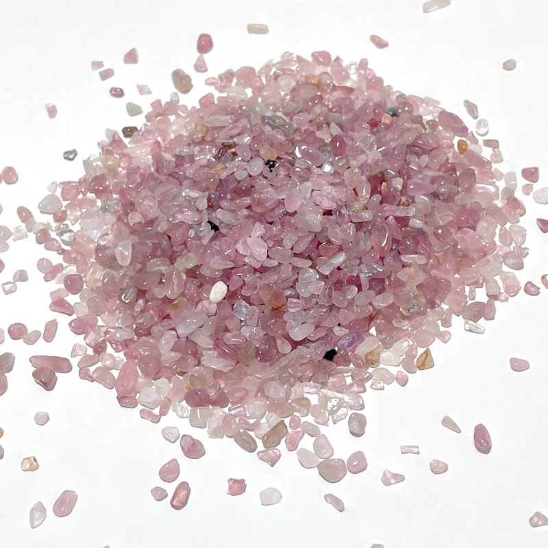 crystal rose seed company 3-5mm Madagascar Rose Quartz Chips Gravel Wholesale