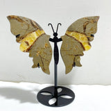 3 Pairs Septarian Butterfly Wing Carving With Stand 6 -Wholesale Crystals