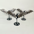 3 Pairs Volcano Agate Flying Dragon Carving With Stand (UV Reactive)1 - Wholesale Crystals