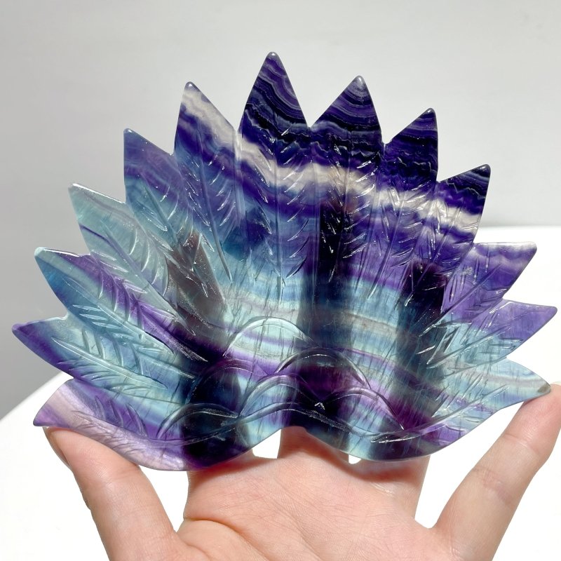 3 Pieces Beautiful Peacock With Stand Carving Fluorite Golden Hematoid Quartz - Wholesale Crystals