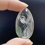 3 Pieces Beautiful Phoenix Garden Quartz Inner Scene Carving -Wholesale Crystals