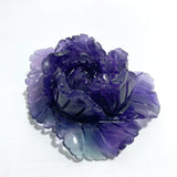 3 Pieces Beautiful Purple Fluorite Flower Carving 5 - Wholesale Crystals