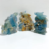 3 Pieces Blue Onyx Flying Dragon Castle Carving(Defect) -Wholesale Crystals