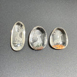 3 Pieces Deer Garden Quartz Inner Scene Carving -Wholesale Crystals
