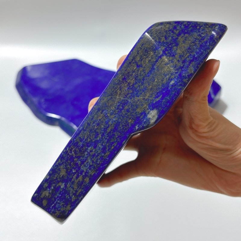 3 Pieces Gem Grade Lapis Lazuli Polished Large Free Form - Wholesale Crystals