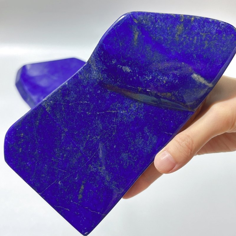 3 Pieces Gem Grade Lapis Lazuli Polished Large Free Form - Wholesale Crystals