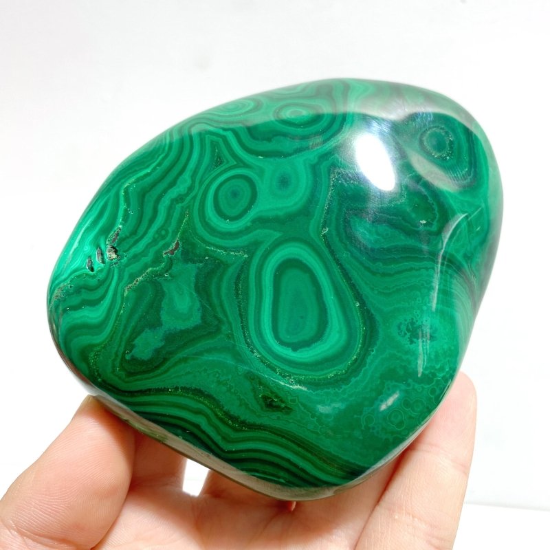 3 Pieces High Quality Polished Malachite Free Form - Wholesale Crystals