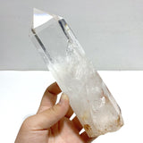 3 Pieces Large Clear Quartz Point Raw Bottom With Stand 2 - Wholesale Crystals