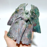 3 Pieces Large Ocean Jasper Seraphim Angel Carving - Wholesale Crystals