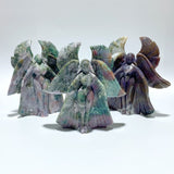 3 Pieces Large Ocean Jasper Seraphim Angel Carving - Wholesale Crystals