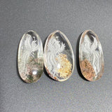 3 Pieces Phoenix Garden Quartz Inner Scene Carving -Wholesale Crystals