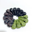3 Types 5cm Crow Skull Carving Wholesale Garnet Black Obsidian -Wholesale Crystals