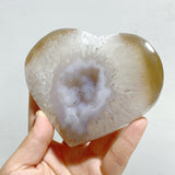 10 Pieces Geode Druzy Agate Heart