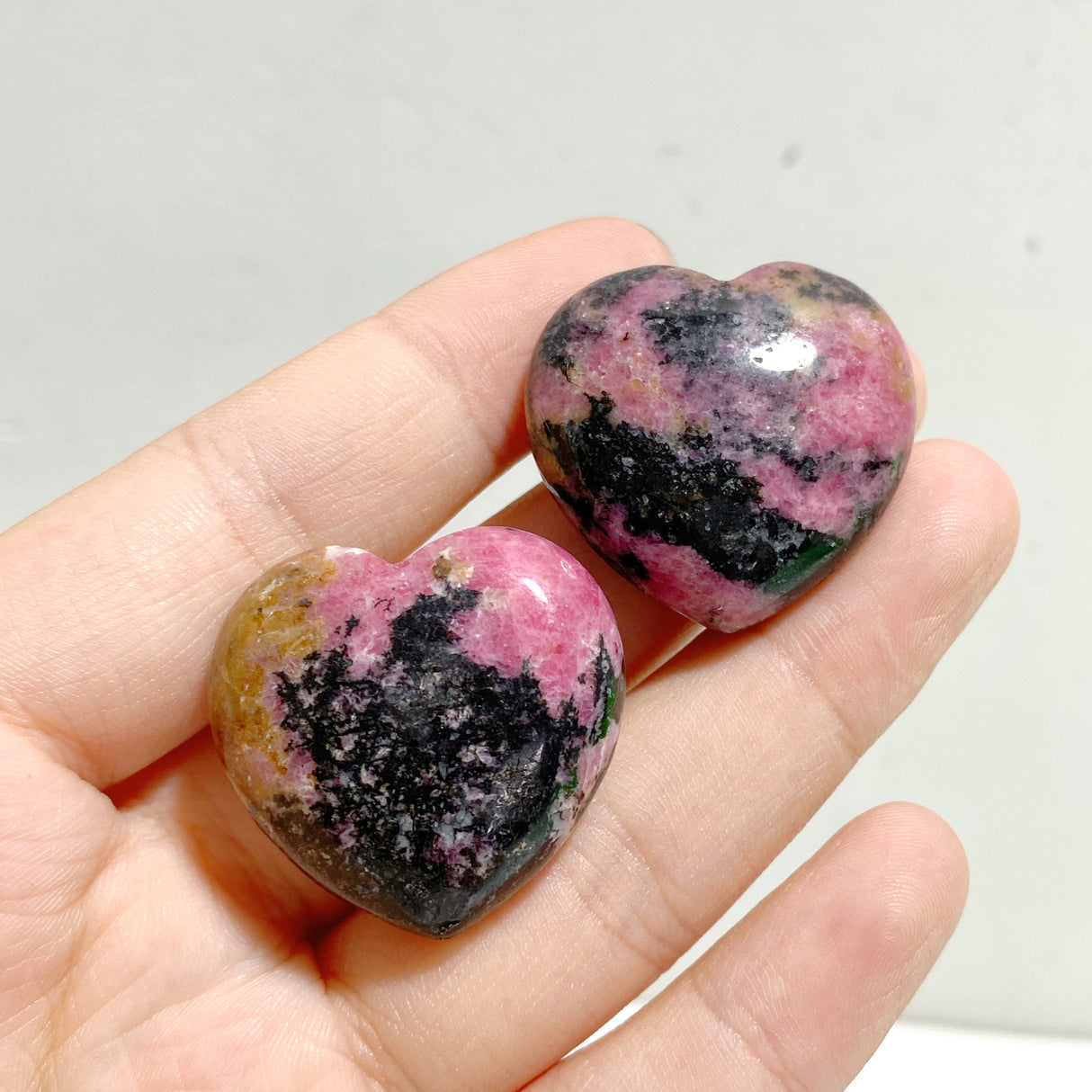 3CM Beautiful Rhodonite Heart Wholesale