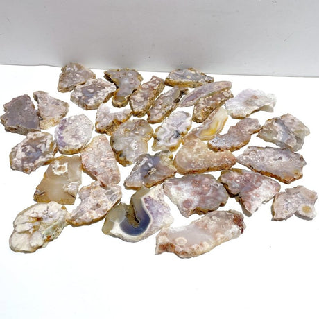 31 Pieces Beautiful Sakura Flower Agate Slab - Wholesale Crystals